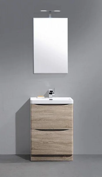 ANCONA-N База под раковину напольная с двумя выкатными ящиками  Rovere Bianco BelBagno