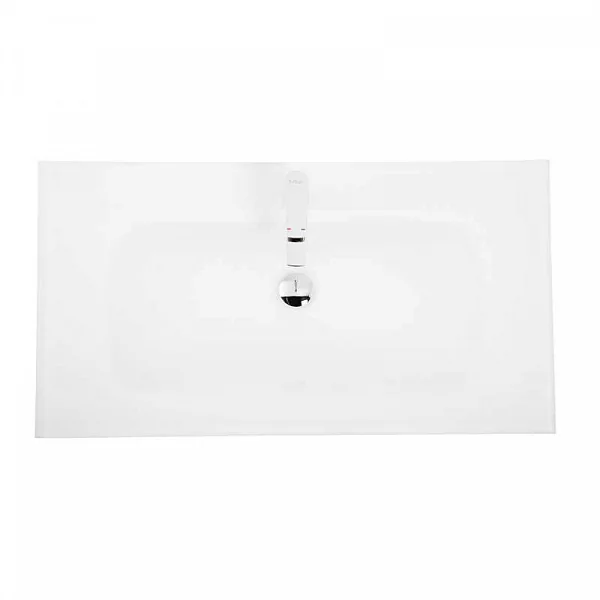 Стеклянная раковина, белая матовая, 910x465x145, BB910/465-LV-VTR-BO BelBagno