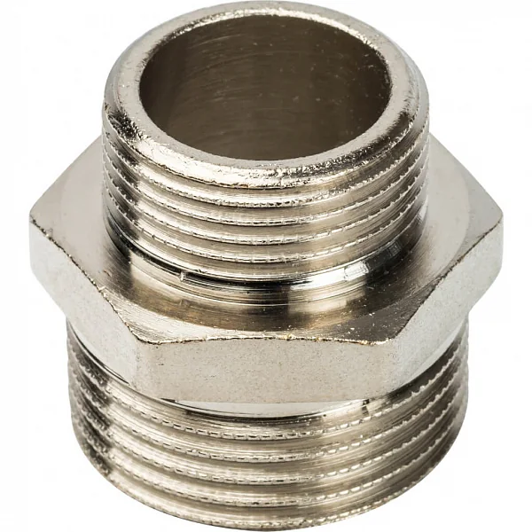 SFT-0004-000134 STOUT Ниппель НН переходной никелированный 1"X3/4 упак.10/90