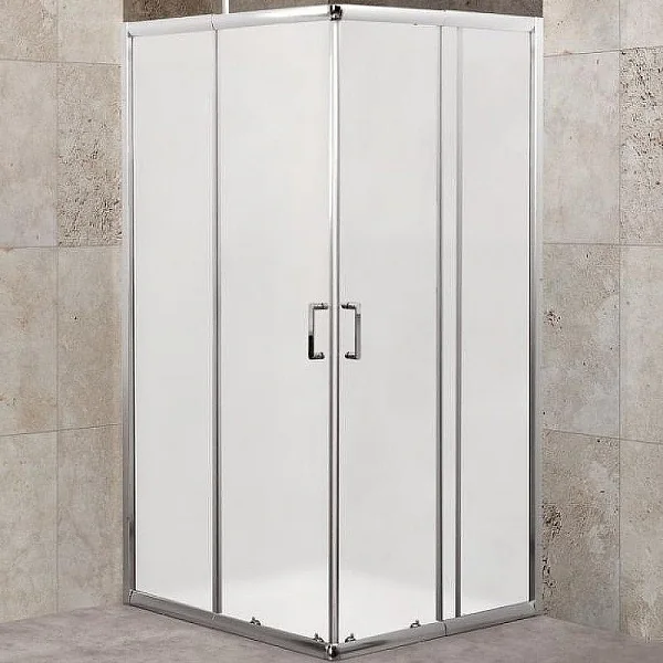 UNIQUE-A-2-85/100-M-Cr Душевой уголок , матовое стекло, профиль хром BelBagno