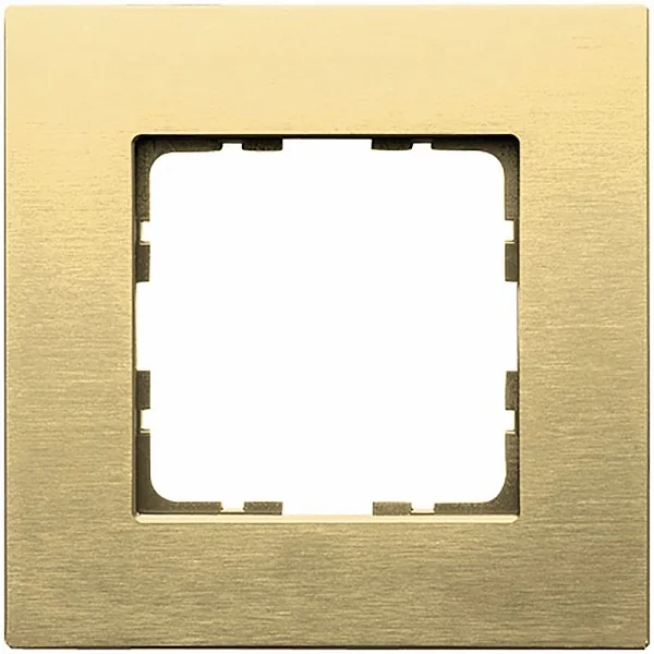Рамка 1-постовая, алюминий Champagne Gold JASMART