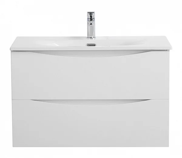 MARINO-CER-MINI База под раковину подвесная с двумя выкатными ящиками, Bianco Opaco, 796x390x500, MA