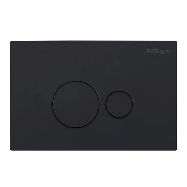 Кнопка смыва BB084NERO, чёрная матовая BelBagno