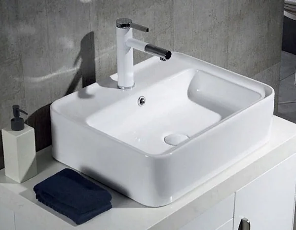 Раковина керамическая накладная прямоугольная BB1367 BelBagno