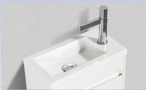 Раковина из искусственного мрамора BB-400-PM-LVB, 400х220х95 мм BelBagno