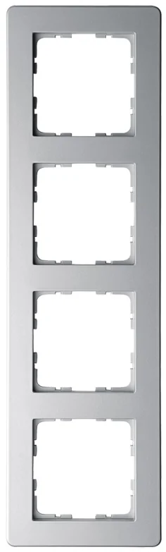 Рамка G-Flex 4-постовая, цвет Алюминий JASMART