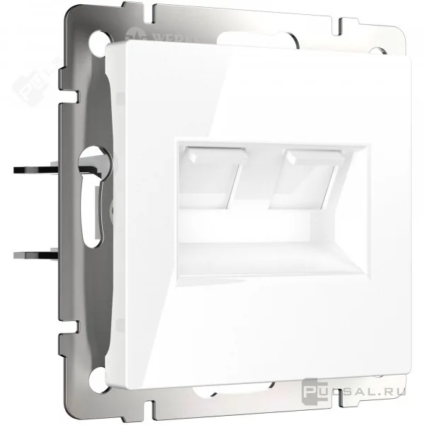 W1181101/ Розетка двойная Ethernet RJ-45 (белый)