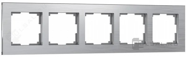 W0051706/ Рамка на 5 постов Aluminium (алюминий)