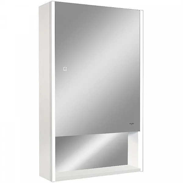 Зеркальный шкаф для ванной Reflection Box White LED 500х800 с розеткой димиируемый RF2420WH