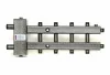 Гидрострелка с коллектором 5 контуров (2+2+1), 1 1/4" НР * 1" НР, до 85 кВт, с кронштейнами, OLRUS,