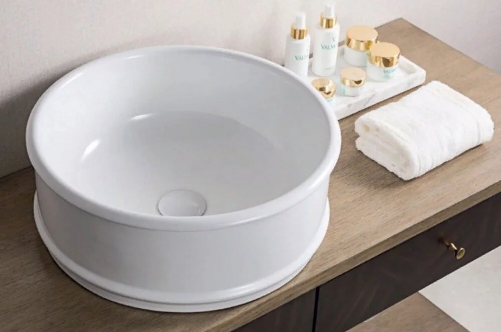 Раковина накладная керамическая круглая BB1383 BelBagno