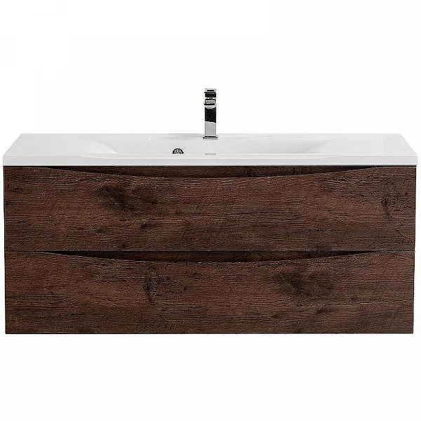 MARINO База под раковину подвесная с двумя выкатными ящиками, Rovere Moro, 1100x450x500, MARINO-1100