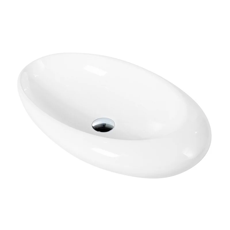 Раковина керамическая накладная, овальная BB1396 BelBagno