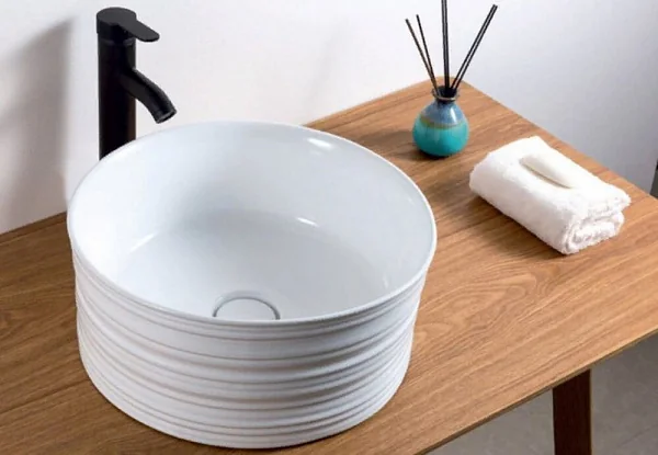 Раковина накладная керамическая круглая BB1406 BelBagno