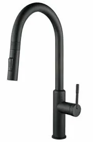 Смеситель для кухни выдвижной black 2021 black Kern