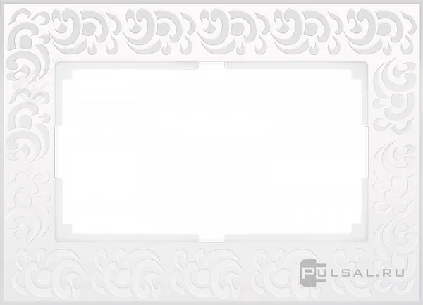 W0082301/ Рамка для двойной розетки Flock (белый)