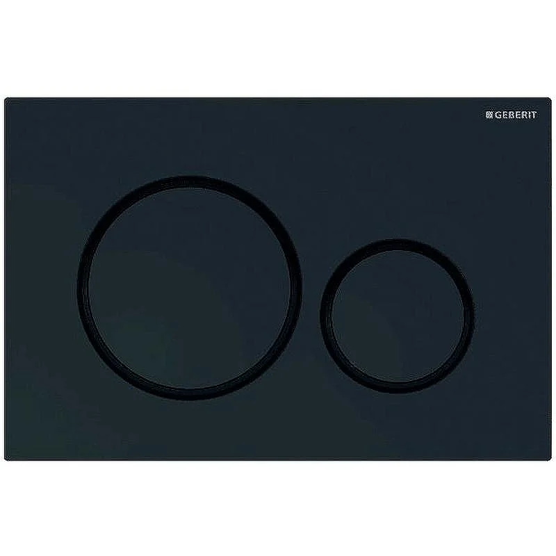 GEBERIT Кнопка смыва SIGMA 20  двойной смыв: черный глянец