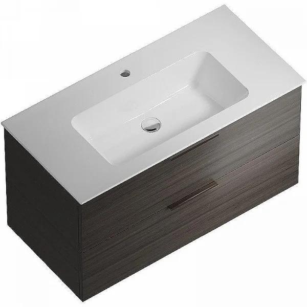 Kerama Marazzi PI.F.95/OLM Тумба PIANO Forte подвесная 95 см, 2 ящика, дымчатый вяз