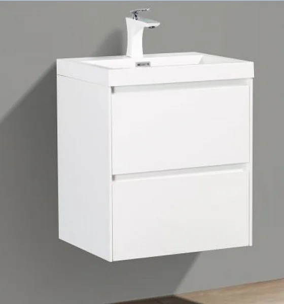 PIETRA MINI База под раковину подвесная с двумя выкатными ящиками PIETRA MINI-500-2C-SO-BL, Bianco L