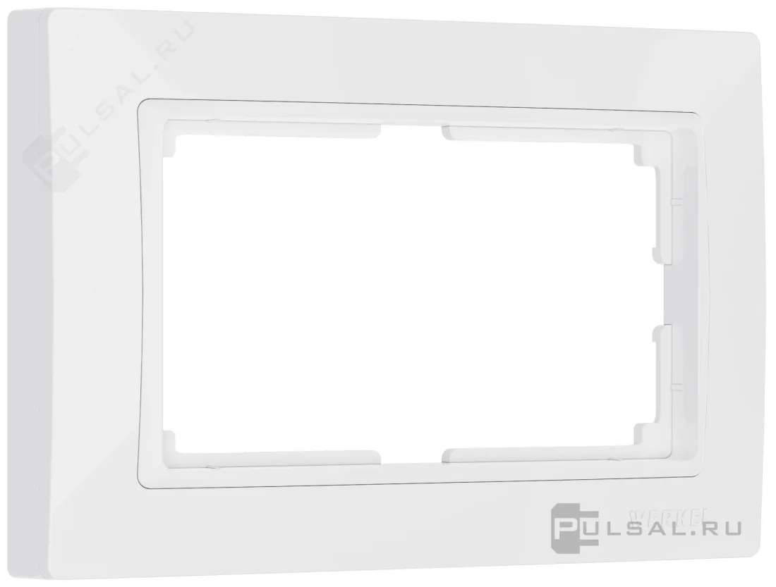 W0082001/ Рамка для двойной розетки Snabb basic (белый)