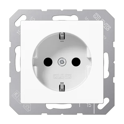 Штепсельная розетка SCHUKO 16A 250V~; термопласт; белый
