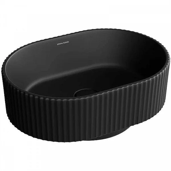 Kerama Marazzi VE.wb.50/BLK.M Раковина ARTBASIN Vento 50 см, цв черный матовый, с донным клапаном