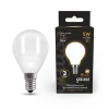 Gauss Лампа Filament Шар 5W 420lm 2700К Е14 milky LED