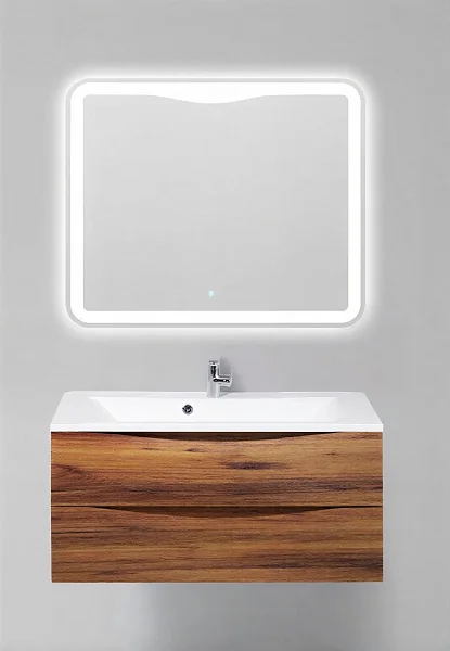 MARINO База под раковину подвесная с двумя выкатными ящиками, Rovere Ciliegio, 1000x445x500, MARINO-