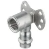 Пресс-водорозетка из нержавеющей стали Valtec 18х1/2"