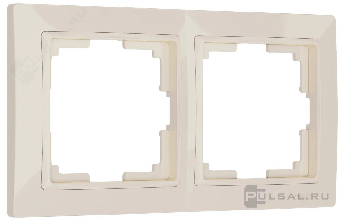W0022003/ Рамка на 2 поста Snabb basic (слоновая кость)