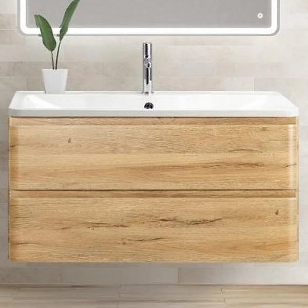 ALBANO База под раковину подвесная с двумя выкатными ящиками, Rovere Rustico, 1000x450x500 BelBagno