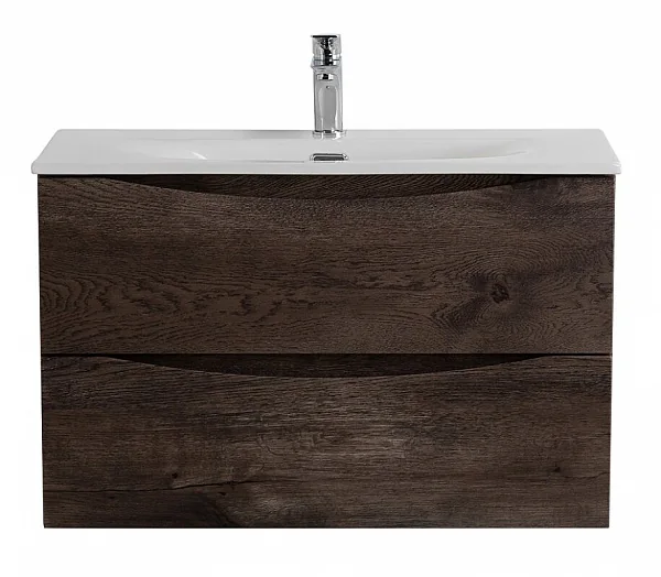 MARINO-CER-MINI База под раковину подвесная с двумя выкатными ящиками, Rovere Nature Grigio, 796x390