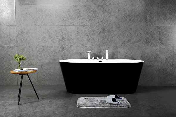 Акриловая ванна BELBAGNO BB200-1700-800-NERO