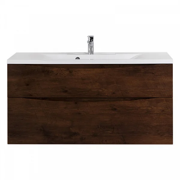 MARINO-H60 База под раковину подвесная с двумя выкатными ящиками, Rovere Moro, 1200x450x600, MARINO-