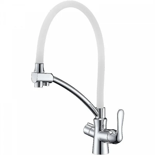 Смеситель Lemark Comfort LM3070C-White для кухни  с подключением к фильтру с питьевой водой