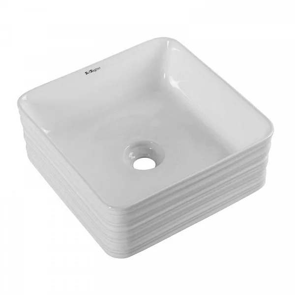 Раковина накладная керамическая квадратная BB1407 BelBagno