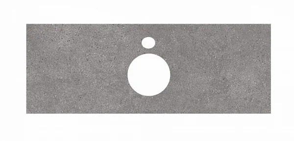 Kerama Marazzi PL1.DL500900R/120 Спец. изделие для накладных раковин 120 см Фондамента серый