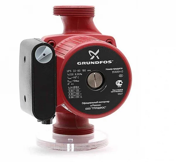 Циркуляционный насос Grundfos UPS 32-80 180 с гайками