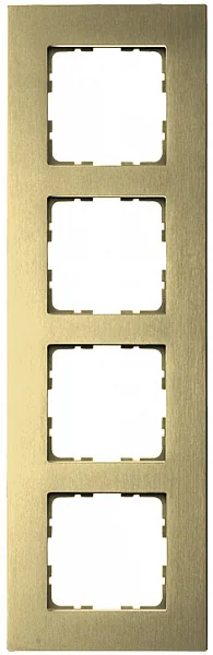 Рамка 4-постовая, алюминий Champagne Gold JASMART