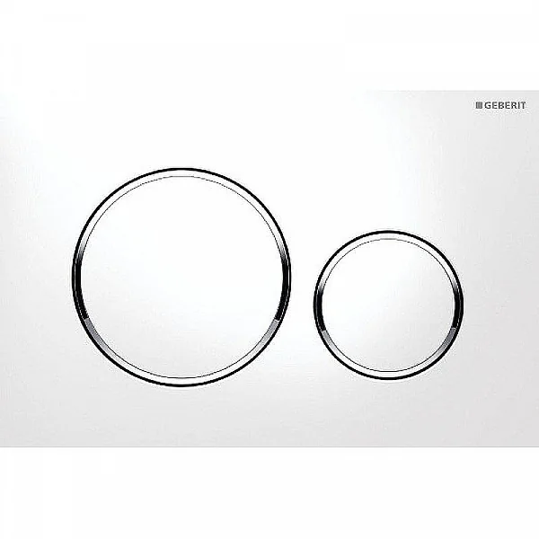 GEBERIT Кнопка смыва SIGMA 20 115.882.KJ.1 БЕЛЫЙ, ХРОМ ГЛЯНЕЦ