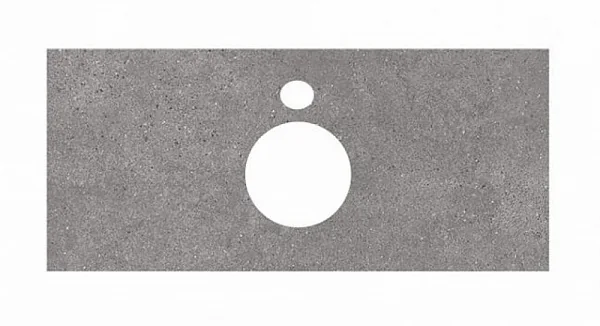 Kerama Marazzi PL1.DL500900R/100 Спец. изделие для накладных раковин 100 см Фондамента серый
