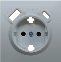 Donel R98 алюминий накладка для розетки Schuko с зарядным устройством USB A+C, с защитными шторками
