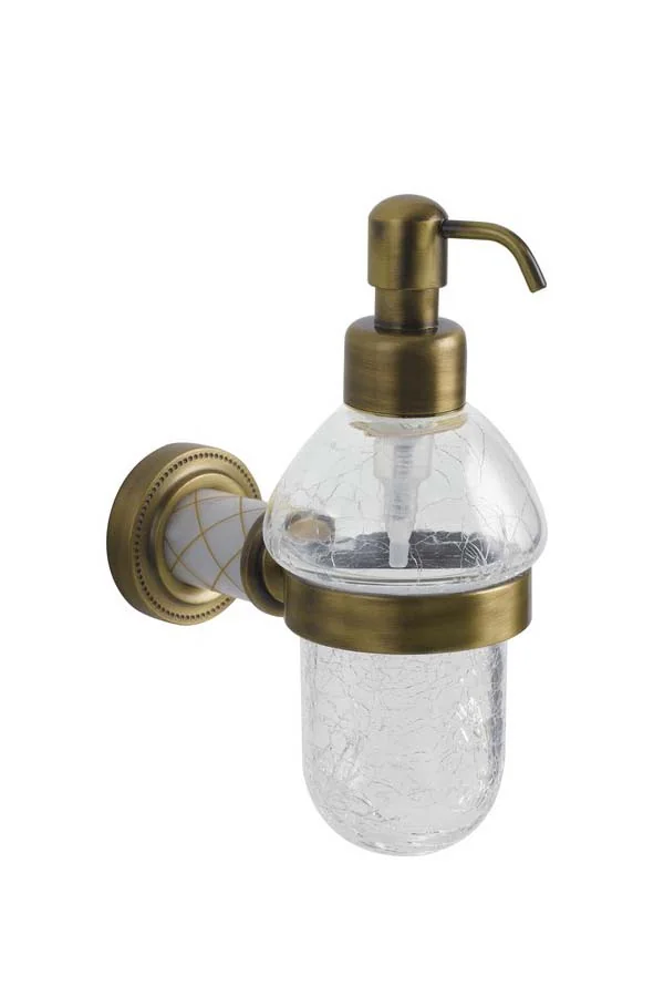 Boheme Настенный диспенсер MURANO BRONZE (белое)_Комплект