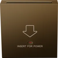 Donel R98 METAL латунь накладка для карточного выключателя, серия DA