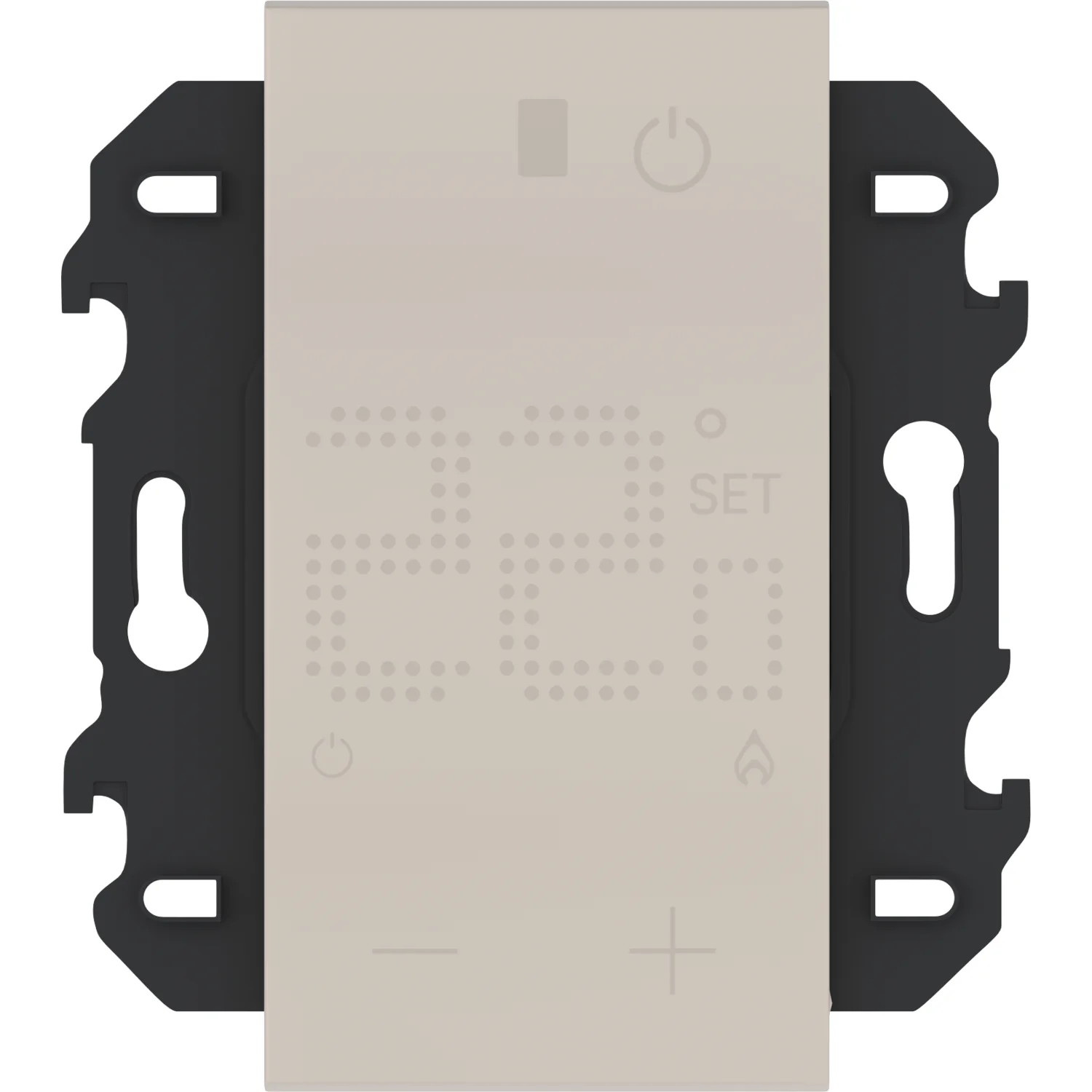 Vanguard Valero Термостат для ТП цифровой с дисплеем с выносным датчиком 230В 16А 2 модуля, Песочный
