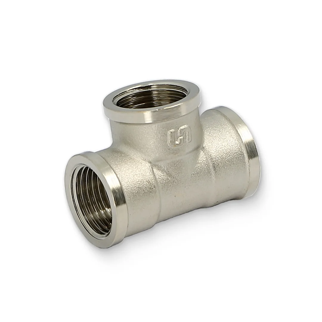 Тройник В 1/2", никелированный Uni-Fitt