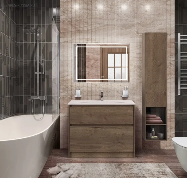 Керамическая раковина BB1000ETL, 1010x460x170