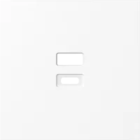 Donel S08 глянцевый белый накладка для розеток USB, серия DB