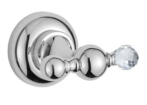APHRODITE-DHK2-01-Sw Двойной крючок, Хром,  Swarovski
