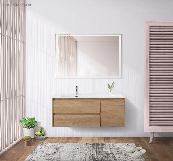 Керамическая раковина, чаша справа, BB1200ETL-R, 1210x460x175 BelBagno